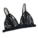 Women Bra,Haoricu 2017 Hot Sale! Women Hollow Translucent Underwear Black Lace Strap Lingerie Bra Tops Bustier (M, Black)