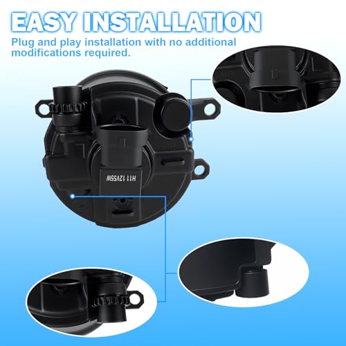 Fog Lights Fit For 2012 2013 2014 Toyota Camry Bumper Driving Fog Lamps Assemblies w/Bezel & Switch Wiring Kit 1Pair of Fog Lights by Boxlight - Used condition - Image 7
