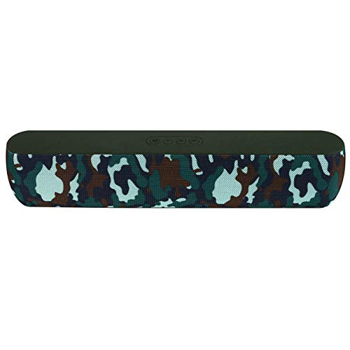 LXLTLB Soundbar Altoparlanti Bluetooth 5.0, Bass Surround 3D Portatili Relatori Diffusori, Sound Bar Senza Fili, Stereo per Home Televisori Intervengono Cassa con Annunci di Voce 3.5Mm AUX RCA,Verde