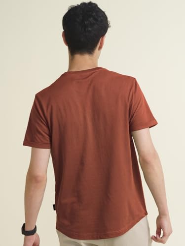 Image of DAMENSCH Statement Pique Textured Tshirt for Man, Thermoregulating, Tonal Rib T Shirt for Men Stylish, Sustainable Recycled Fabric Men T-Shirts