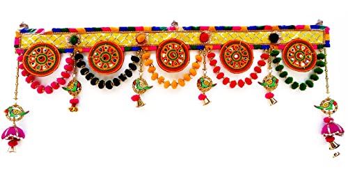 CraftVatika Toran Toranam Hanging Bandarwal for Main Entrance Door Pooja Room Wall Home Decoration Handmade Latest Traditional Design (Type 8), 94 CM (B0BH5BM3QP) Amazon Price History, Amazon Price Tracker