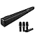 Quntelon TV Soundbar Speaker with Bluetooth/AUX/USB/TF/Coaxial, Sound Bar for Smart TV with 4 Wireless Microphones, Surround Sound System for TV (Full Black, 4mic)