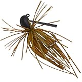 Savage Gear Jighaken zum Barschangeln 6cm 4g Skirt Flirt Jig, Farbe:Green Pumpkin