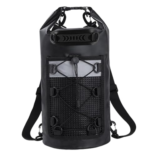 Aymzbd Dry Bag Comfortable IPX6 Waterproof Large Capacity Sturdy Storage Bag with Handle for Rafting Fishing Beach Kayaking Travel, Black