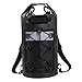 kowaku Dry Bag Storage Bag IPX6 Waterproof Lightweight Sturdy 10L Comfortable with Handle for Camping Beach Hiking Men/Women Boating, Black