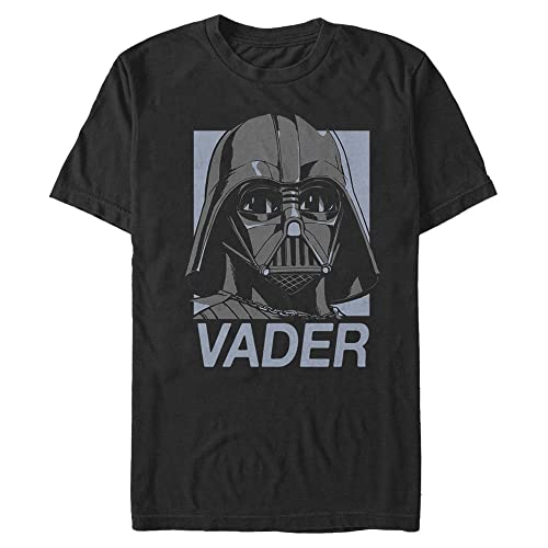 T-Shirt Vader Square Homme Star Wars noir col rond coupe droite