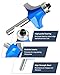 1/4 Inch Shank Roundover Edging Router Bit Set Solid Carbide Woodworking Router Bit Milling Tools Rounding Edge Forming