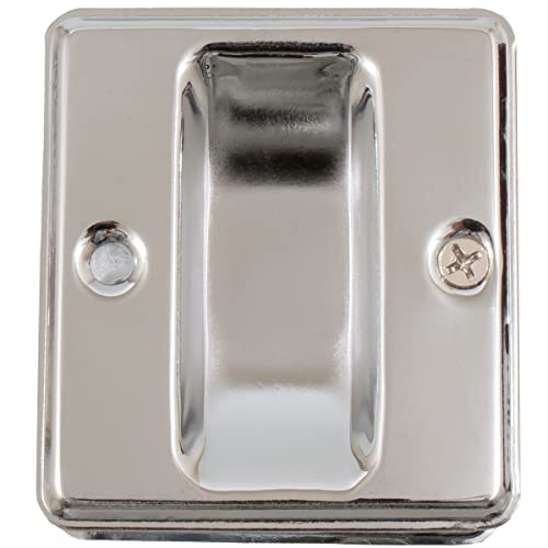 Cerradura para puerta empotrada cuadrada Stone Harbor Hardware, función paso, cromo pulido miniatura 2