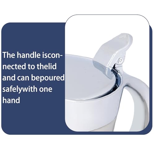 Yabound Gravy Boat with Lid, 750ml Stainless Steel Gravy Jug, Double Wall Insulated Thermal Serving Jug for Gravy, Custard, Cream, Sauce - Image 4