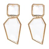 Acrylic Dangle Earrings for Women Statement Geometric Earrings Drop Earrings