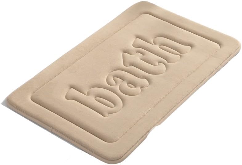 non slip Alfombrillas De Espuma Viscoelástica Para Baño, Tapete De Agua Para Puerta Interior Absorbente, Cocina, Exterior, Ducha, Color Blanco