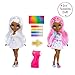 Rainbow High Air Brush & Create DIY Fashion Doll with Airbrush Marker Kit, Washable Rainbow Markers, Long Hair, Grey Eyes, Color, Create, Play, Rinse and Repeat. Creative 4-12+