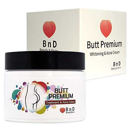 Beauty & Divine Butt Premium Treatment & Acne Cream. Clearing Blackheads, Zits, Breakouts, Dark Spot Scrub
