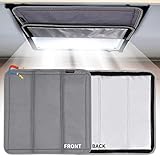 RVINGPRO Magnetic RV Window Shade 16"x16", Double-Side Foldable RV Vent Blackout Shade, Reflective R