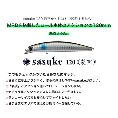 アムズデザイン(Ima) サスケ 120 裂空 #SRK120-001 レッドヘッド 20g 2枚目