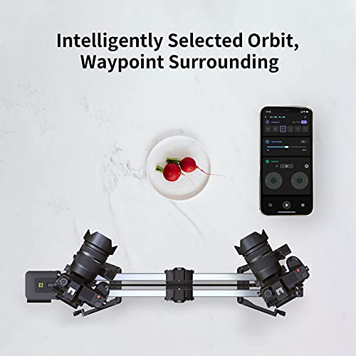 【Zeapon Official】 Zeapon Pons Pt Motorized Pan Head 2-Axis Gimbal Stabilizer For Zeapon Camera Slider 360 Degree Shooting With Hidden 1/4 & 3/8 Screw Cap #TOP2