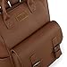 Montana West Wrangler Womens Convertible Backpack Purse Anti-Theft Brown Backpack with Adjustable Crossbody Shoulder Strap for Work Travel WG175-9110BR