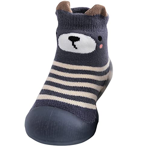 Baby Girl Shoes,Kids Toddler Baby Boys Girls Solid Warm Knit Soft Sole Rubber Shoes Sock Slipper Stocking Girls Shoes3