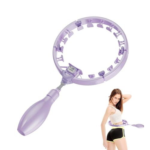 aninako フラフープダイエット用 スマートフラフープ ダイエット フラフープ カウントセンサー付き サイズ調整可能 フィットネスフープ 組み立てが簡単です 組み立てが簡単です (60〜120cmウエスト)
