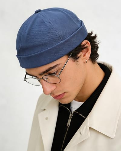 Image of CLAPE Watch Cap Work Beanie Corduroy Docker Leon Brimless Hat Rolled Cuff Harbour Hat