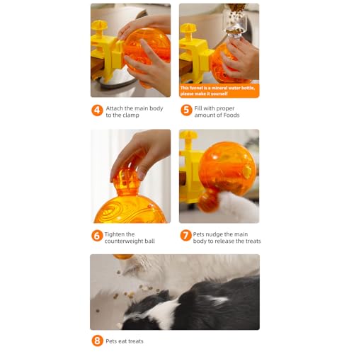 Distributeur de nourriture rotative pour chats exercice stimulation