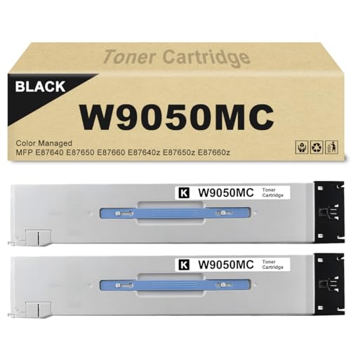 Toner W9050MC noir fini les textes flous sur copieur MFP E87640 E87660