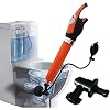 GOUDAN-QIU Toilet plunger, elektrische luchtmacht badkamer plunjer, hoge druk afvoerblaster pistool, krachtig voor…