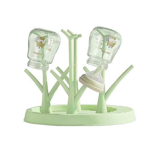 NVOQILIN Estante de secado de biberones para bebés, soporte reutilizable para biberones, accesorios para biberones y tetinas