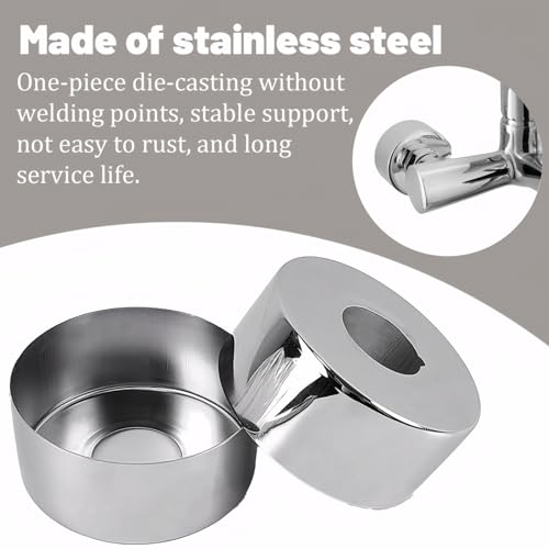 MAEXUS 4 Stück Rosette Duscharmatur, 66 * 25 * 30MM Heizungsrohr Rosette, Abdeckrosette Edelstahl, Duscharmatur Rosette, für Duscharmatur, Wasserhahndekoration, Küchendekoration