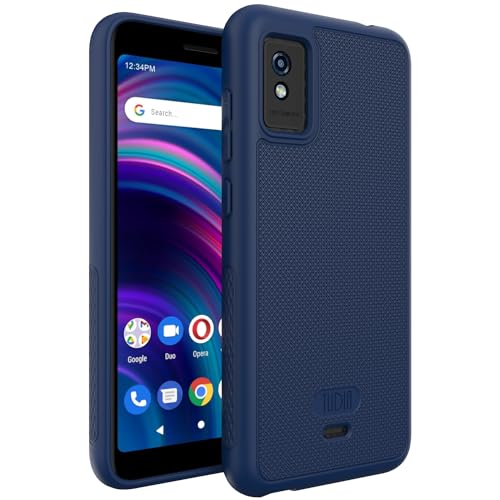 TUDIA LinnGrip Compatible with BLU Studio Mini (2023) Phone Case [Enhanced Grip] Ultra Slim Fit Shockproof Matte TPU Soft Protective Phone Case Cover (Indigo Blue)