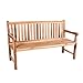 Produktbild Ambientehome 3 Sitzer Bank Teakholz Gartenbank Teakbank, ca. 150 cm breit