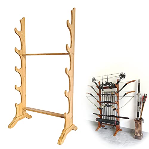 Support d'épée en bois multicouche : présentoir vertical stable pour katana