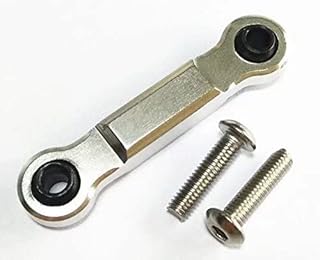 for RC HPII Savage Flux X XL 4.6 5.9 Aluminum Servo Steering Link 30mm Silver