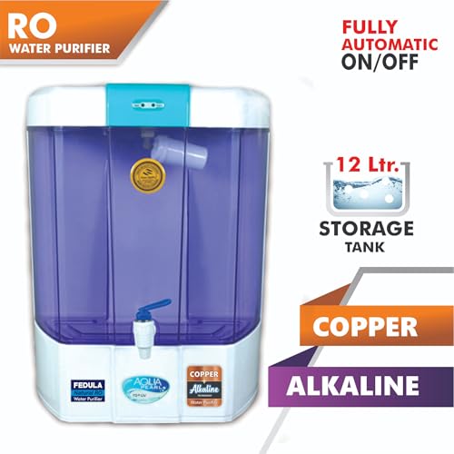 Image of Aqua Pearl Water Purifier, RO+UV+UV LED+B12 Mineral+Alkaline, ORC Copper, High TDS Membrane, Automatic, for Home and Office Use (1 Year Warranty On Pump & SMPS)