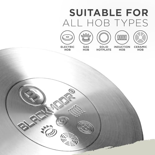 Blackmoor 3-Tiered Stainless Steel Food Steamer with 2.3L Capacity/Tempered Glass Lid with Steam Vent/All Hob Types Including Induction/Necessities Range 69849 - Image 5