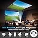 NEVERYOUYU Projector with Games Built in 36,000+ Retro Games Mini Projector with WiFi and Bluetooth, Gaming Movie 2-IN-1 Projector 4K with 2 Wireless Controllers Birthday Gifts for Men/Teens/Kids