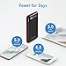 Power Bank 25000mAh Huge Capacity BCM Portable Charger Battery Pack Backup Battery Power Pack Dual Inputs 3 Output Ports with Intelligent LCD Compatible Smartphone, Tablet and More