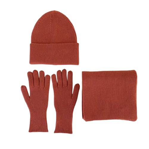 Guantes de fibra acrílica térmicos con gorro y bufanda de gran elasticidad