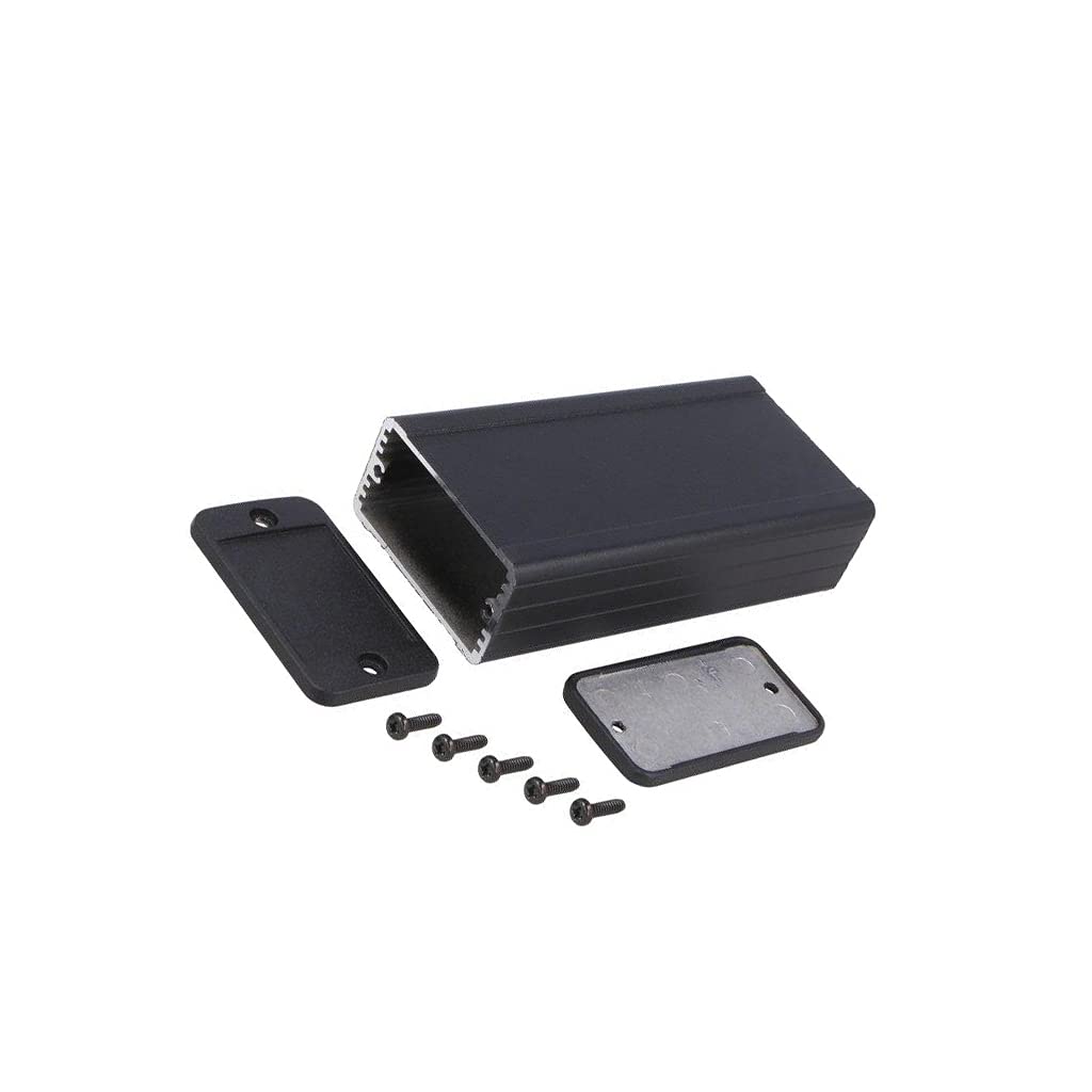 Boîtier de blindage HAMMOND 1457C1201EBK en aluminium noir haute finition