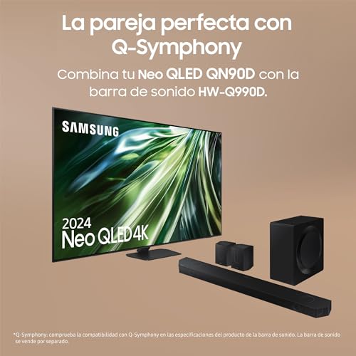 SAMSUNG Neo QLED TV 4K 2024 75QN90D 75 Zoll Smart TV mit verbesserter 4K-Auflösung, mehr Lautsprecher als je zuvor mit Q-Symphony, dem besten Smart TV und gewinnen Sie alle Spiele mit Motion SAMSUNG Neo QLED TV 4K 2024 75QN90D 75 Zoll Smart TV mit verbesserter 4K-Auflösung, mehr Lautsprecher als je zuvor mit Q-Symphony, dem besten Smart TV und gewinnen Sie alle Spiele mit Motion