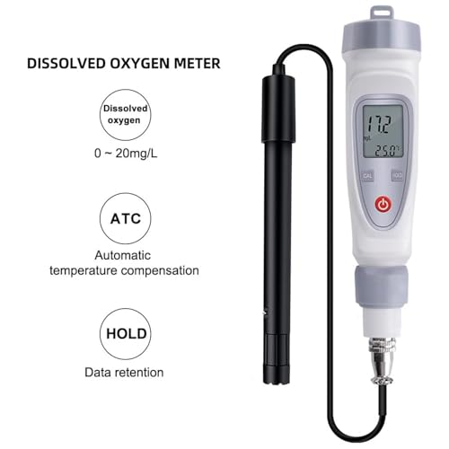 Moniteur de qualité de l'eau DO meter portable 0,0-20,0 mg/L - 5