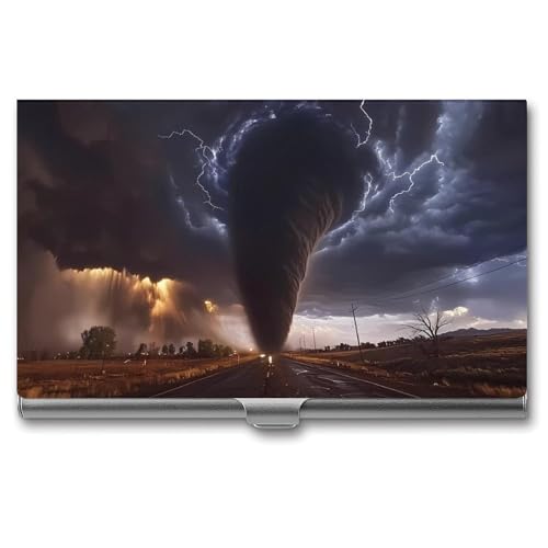Tornado Business Card Case Pocket Card Holder Slim Card Wallet for Men Women