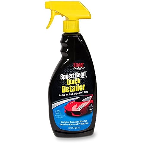 Stoner Car Care 92354 22-Ounce Speed Bead Quick Detailer Car Cleaner Wax Spray for Fast Touch-Ups and to Provide Shine and Protection, Pack of 1, Black Cover