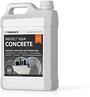 ToughCrete Concrete Sealer - 1 Gallon (Covers 600SqFt) - Concrete Sealant for Driveways