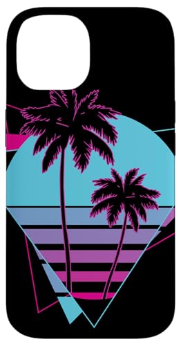 90s Palm Tree Vaporwave Pop Culture �X�}�z�P�[�X iPhone 14 �p