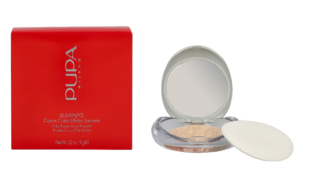 Pupa Baked Powder - Luminys Silky Baked Face Powder with Satin Effect (01 Ivory Beige)