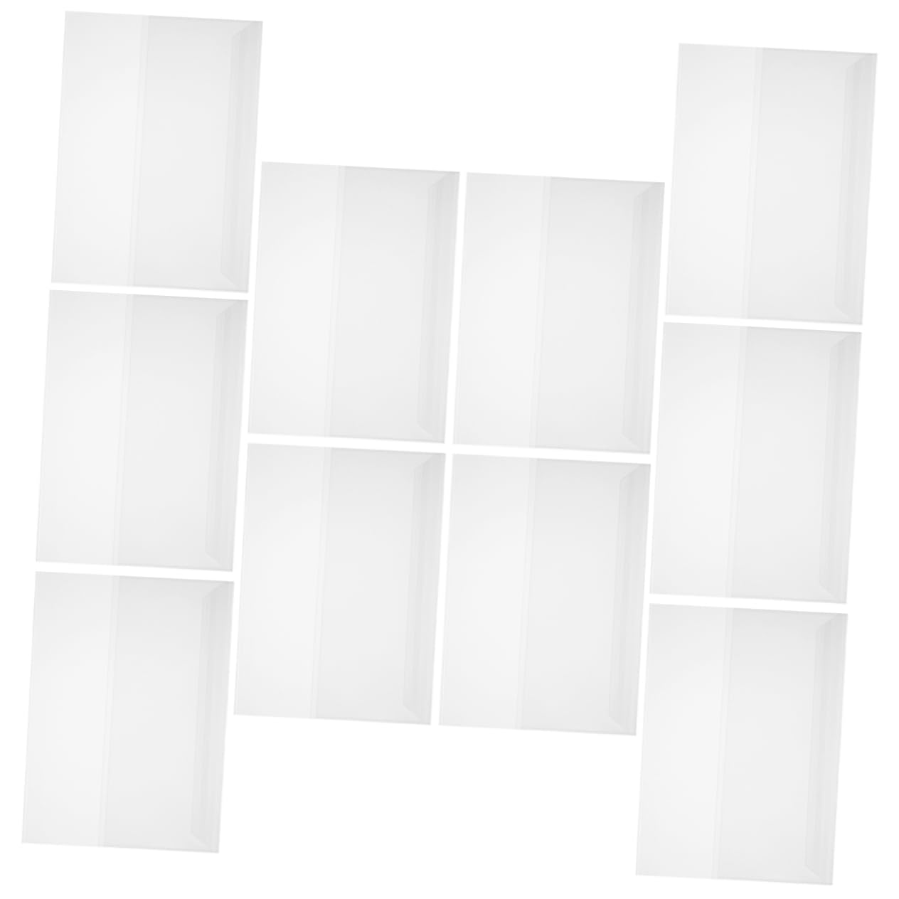 Housoutil 50 Fogli Copertine Protettive per Libri Trasparenti Pellicola Riutilizzabile Resistente per Quaderni e Libri Scolastici