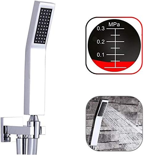 IceMoon High Pressure Solid Brass Handheld Shower Head with Powerful Shower Spray Against Low Pressure Water Supply Pipeline,Water Saving 1-Function Hand Shower Head,Shower Head Spray,Shower Head