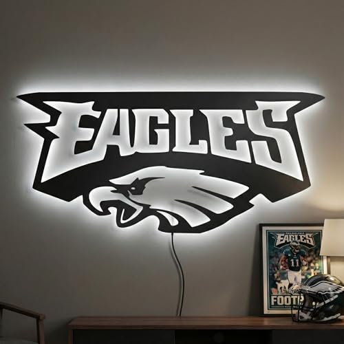Wita Home Football Team Logo LED Metal Wall Art, Decorative