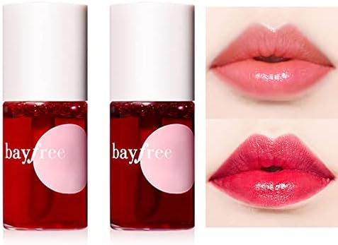 Lip Stain Tint Set,Mini Liquid Lipstick,Sheer Multi Stick Hydrating Formula Moisturizing Cheeks and Eyes, All Day Wear, Easy Application, Shimmery, Blends Perfectly onto Skin 7ml/0.25oz (#01#02)